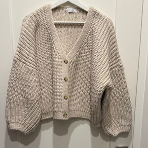 OAK+FORT Cream Knit Sweater